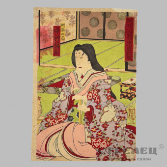 фото — укиё-э. триптих. «триумфальная слава сэкигахары». кунисада iii, 1892 год